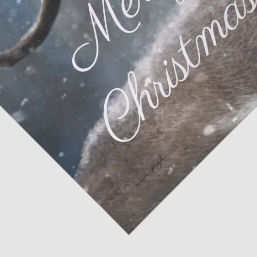 Reindeer Snow Tissuepapier (Detail)