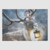 Reindeer Snow Tissuepapier (Voorkant)