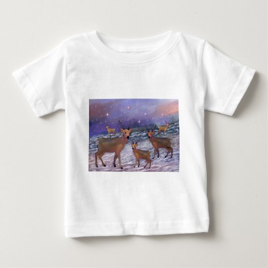 Reindeer Snowfall Toddler Hoodie (Voorkant)