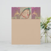 Reindeer, Snowflakes +Photo Briefhoofd (Staand voorkant)