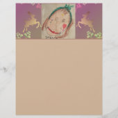 Reindeer, Snowflakes +Photo Briefhoofd (Achterkant)