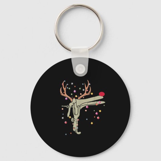 Reindeer Speculum Nurse Funny Christmas Obgyn Nurs Sleutelhanger (Voorkant)