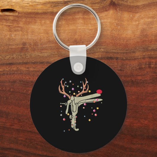 Reindeer Speculum Nurse Funny Christmas Obgyn Nurs Sleutelhanger (Voorkant)