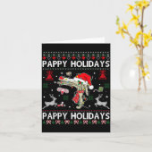 Reindeer Speculum Obgyn Nurse Ugly Christmas Obste Kaart (Gele Bloem)