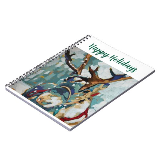 Reindeer Spiral Notebook Notitieboek (Linkerzijde)