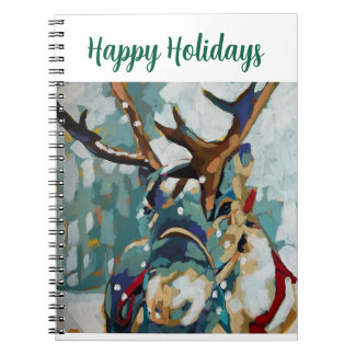 Reindeer Spiral Notebook Notitieboek