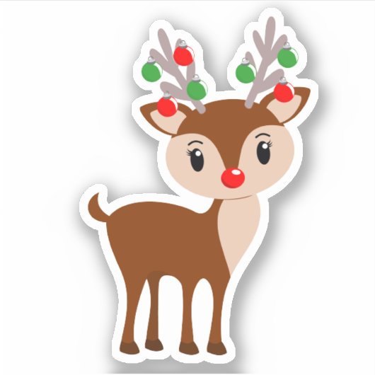 Reindeer Sticker (Voorkant)