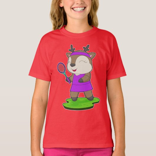 Reindeer Tennis Tennis racket T-shirt (Voorkant)