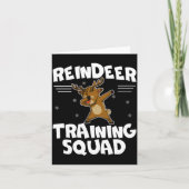 Reindeer Training Squad Deer Team Xmas Running New Kaart (Voorkant)