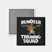 Reindeer Training Squad Deer Team Xmas Running New Magneet (Voorkant / Achterkant)
