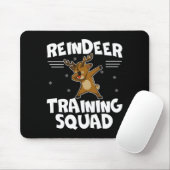 Reindeer Training Squad Deer Team Xmas Running New Muismat (Met muis)