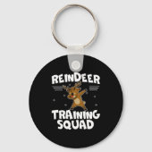 Reindeer Training Squad Deer Team Xmas Running New Sleutelhanger (Voorkant)