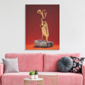 Reindeer, van Cape Dorset Canvas Afdruk (Insitu (Woonkamer))