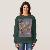 Reindeer vrouwen sweatshirt (Voorkant volledig)