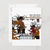 Reindeergames Funny kerstcadeautjes en T - shirts Feestdagenkaart (Voorkant / Achterkant)