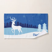 Reindeerillustratie, aangepaste handdoekset bad handdoek (Handdoek)