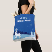 Reindeerillustratie kersttassen tote bag (Dichtbij)