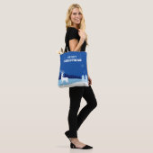 Reindeerillustratie kersttassen tote bag (Op model)