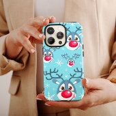 Reindeerkerstsneeuw Flakes iPhone Case Mate