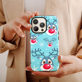 Reindeerkerstsneeuw Flakes iPhone Case Mate