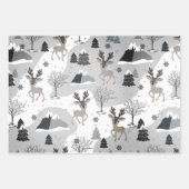 Reindeerkerstverlooppapierset (3) - #1 inpakpapier vel (Voorkant 3)