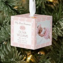 Reindeerpatroonfoto Mijn eerste kerstfeest 3 foto