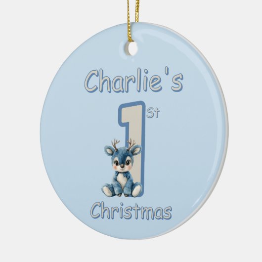 Reindeer's First Christmas! Keramisch Ornament (Links)