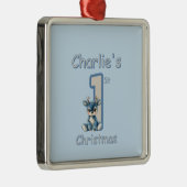 Reindeer's First Christmas! Metalen Ornament (Rechts)