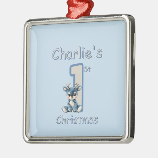 Reindeer's First Christmas! Metalen Ornament (Links)