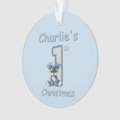 Reindeer's First Christmas! Ornament (voorkant)