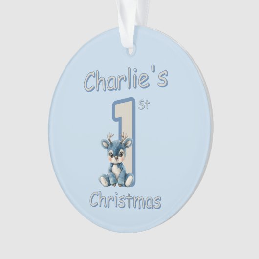 Reindeer's First Christmas! Ornament (voorkant)