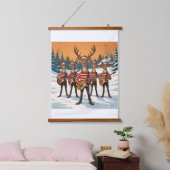 “Reindeers Playing Guitar for Christmas” brings a  Hangend Wandkleed (Slaapkamer)