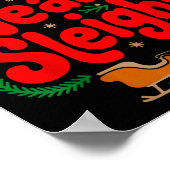 Reindeers Santa's Workers Office Our Team Sleighs  Poster (Hoek)