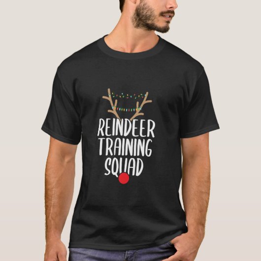 Reindeertraining Squad Kerstmis - serie S T-shirt (Voorkant)