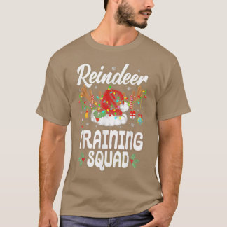Reindeertrainingsplein Kerstmis met kerstmis T-shirt