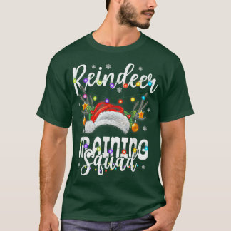 Reindeertrainingsplein Kerstmis met kerstmis T-shirt