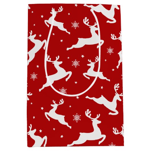 Reindeffectachtergrond naadloos patroon medium cadeauzakje (Voorkant)