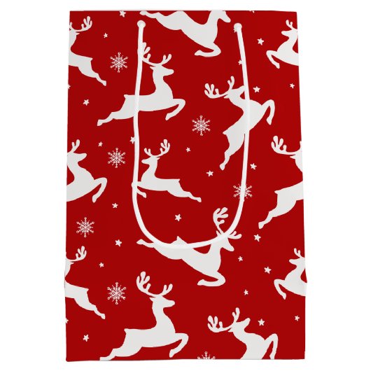 Reindeffectachtergrond naadloos patroon medium cadeauzakje (Achterkant)