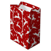 Reindeffectachtergrond naadloos patroon medium cadeauzakje (Achterkant Gekanteld)