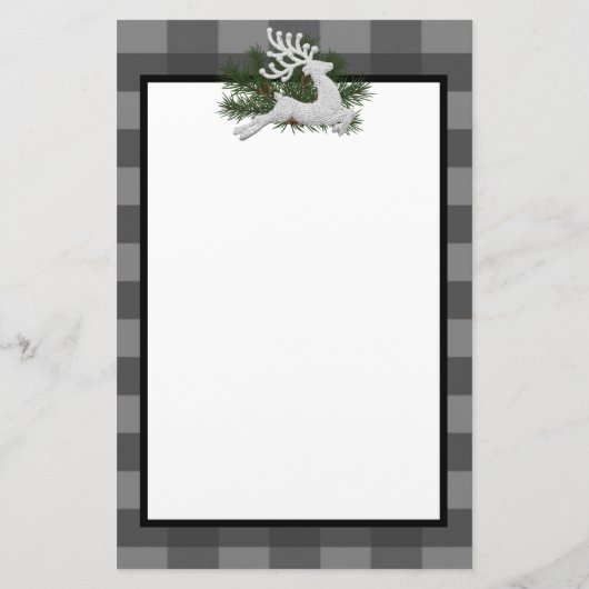 Reindeffer Buffalo Gepersonaliseerde schrijfbenodi Briefpapier (Achterkant)