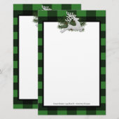 Reindeffer Buffalo Gepersonaliseerde schrijfbenodi Briefpapier (Voorkant / Achterkant)