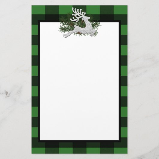 Reindeffer Buffalo Gepersonaliseerde schrijfbenodi Briefpapier (Achterkant)