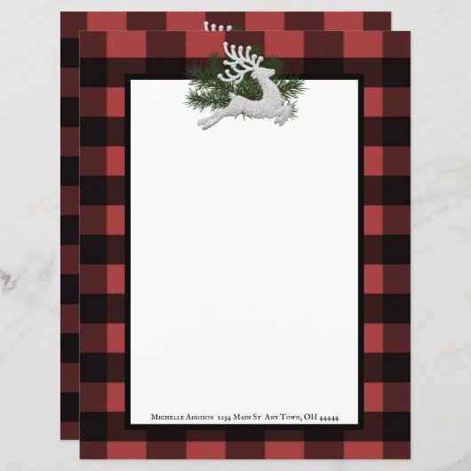 Reindeffer Buffalo Pset Stationery (Voorkant / Achterkant)