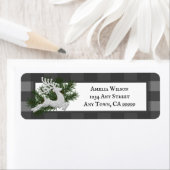 Reindeffer Buffalo-speldenlabel Etiket (Insitu)