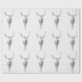 Reindeffer in Snowstorm Wrapping Paper Cadeaupapier