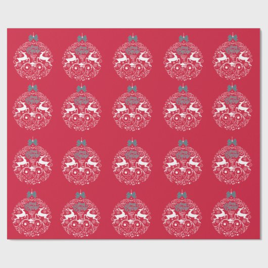 Reindekerkerstversiering Vervulpapier Cadeaupapier (Vlak)