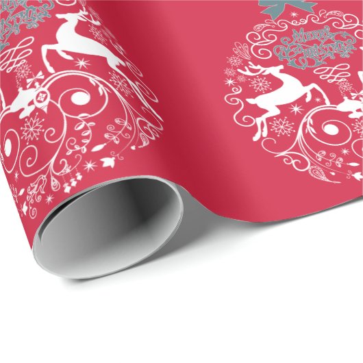 Reindekerkerstversiering Vervulpapier Cadeaupapier (Rol Hoek)