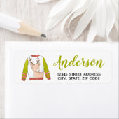 Reindekerskappen met kerstinzage Rendeladres label (Insitu)