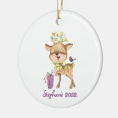 Reindekerslichten Keramisch Ornament (Links)