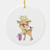 Reindekerslichten Keramisch Ornament (Achterkant)